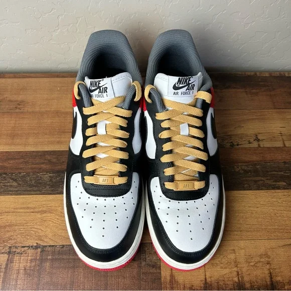 Nike By You Air Force 1 Low Chicago Color CT7875-994 Size 9 black red white - Picture 5 of 10